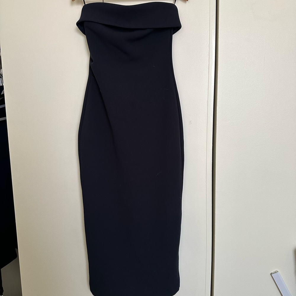 Aritzia Babylon Strapless dark navy blue Dress xxs